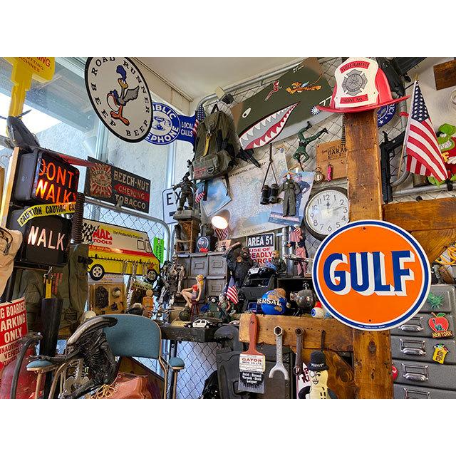 ガルフ　ラウンド型ブリキ看板 ■ アメリカン雑貨 アメリカ雑貨 |  | 02