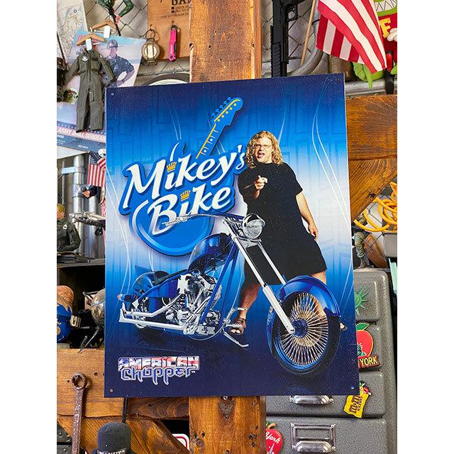 ディスカバリーチャンネル「アメリカンチョッパー」マイキーズバイク　ブリキ看板 ■ アメリカン雑貨 アメリカ雑貨 | 