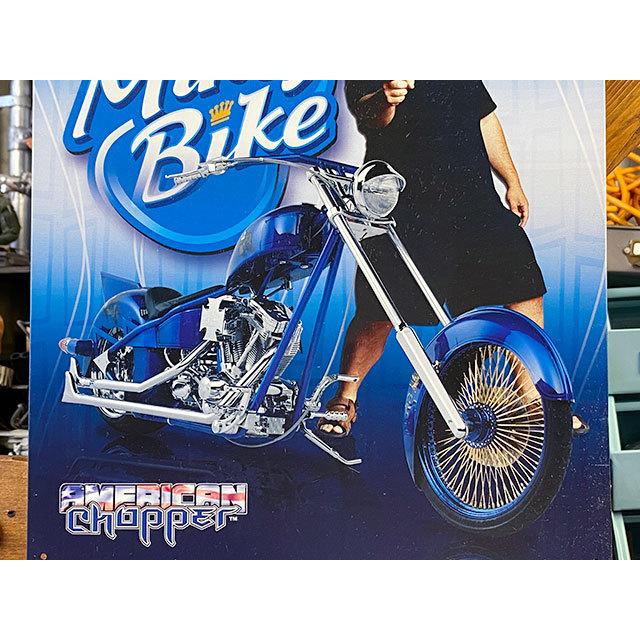 ディスカバリーチャンネル「アメリカンチョッパー」マイキーズバイク　ブリキ看板 ■ アメリカン雑貨 アメリカ雑貨 |  | 02