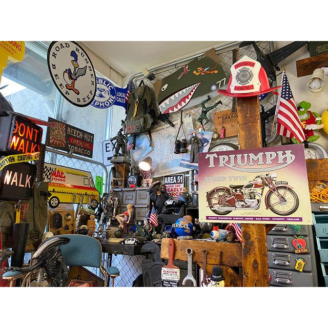 トライアンフ　5Tスピードツイン　ブリキ看板 ■ アメリカン雑貨 アメリカ雑貨 |  | 03