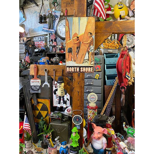 ハワイ　ノースショア　ブリキ看板 ■ アメリカン雑貨 アメリカ雑貨 |  | 01