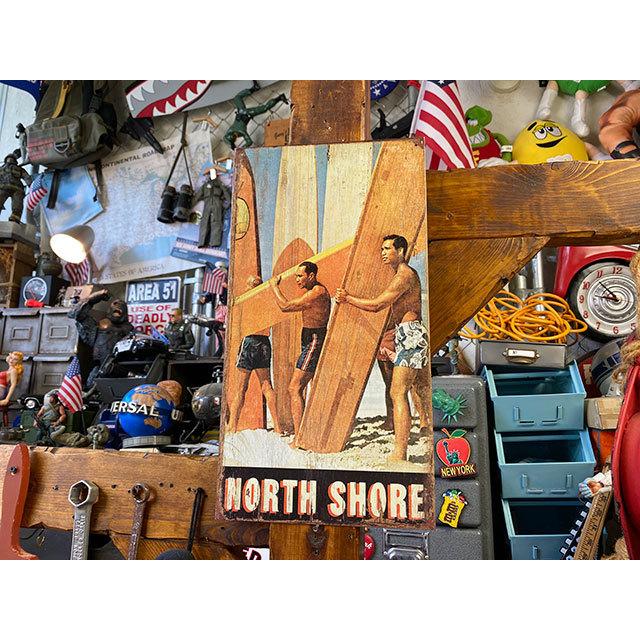 ハワイ　ノースショア　ブリキ看板 ■ アメリカン雑貨 アメリカ雑貨 |  | 04