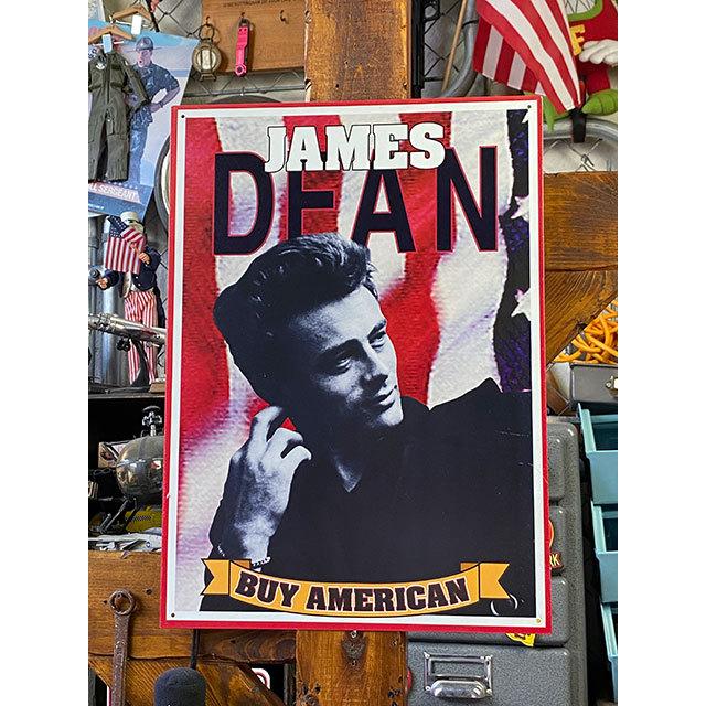 ジェームス・ディーン　ブリキ看板　（BUY AMERICAN）　■ アメリカ雑貨 アメリカン雑貨 | 
