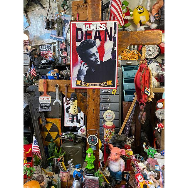 ジェームス・ディーン　ブリキ看板　（BUY AMERICAN）　■ アメリカ雑貨 アメリカン雑貨 |  | 01