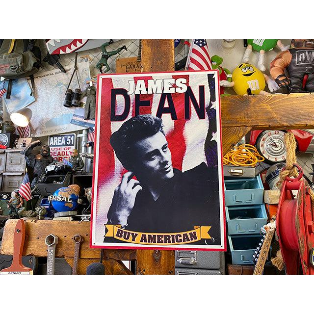 ジェームス・ディーン　ブリキ看板　（BUY AMERICAN）　■ アメリカ雑貨 アメリカン雑貨 |  | 04