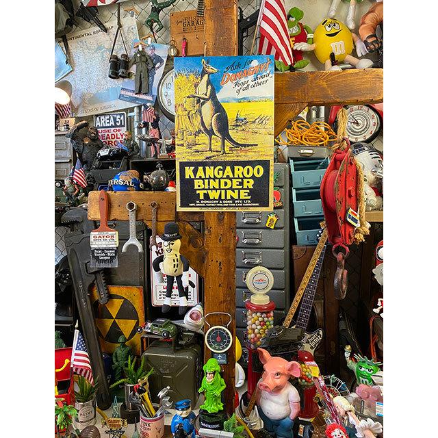 オーストラリアの看板　カンガルー　ビンダーツイン　ブリキ看板 ■ アメリカン雑貨 アメリカ雑貨 |  | 01
