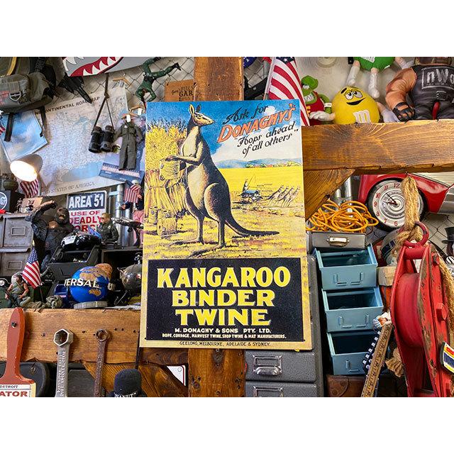 オーストラリアの看板　カンガルー　ビンダーツイン　ブリキ看板 ■ アメリカン雑貨 アメリカ雑貨 |  | 04