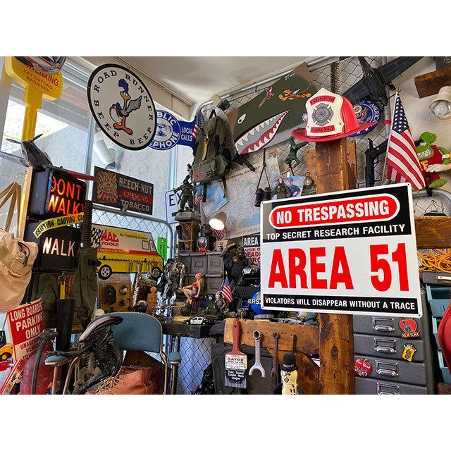 エリア51　警告看板　アルミサインボード　（TOP SECRET）　■　アメリカン雑貨　アメリカ雑貨 |  | 04