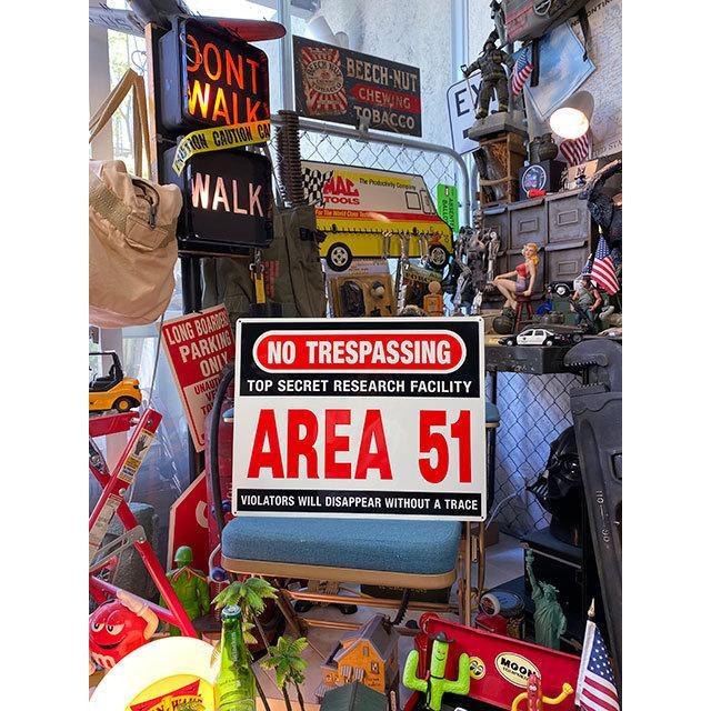 エリア51　警告看板　アルミサインボード　（TOP SECRET）　■　アメリカン雑貨　アメリカ雑貨 |  | 07