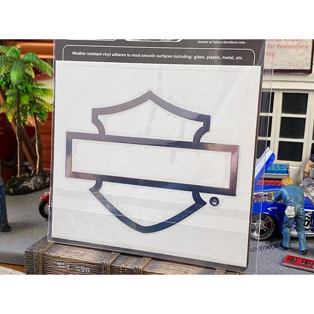 ハーレーダビッドソン　オフィシャルステッカー　ダイカットデカール　（バー＆シールド/クローム）　■　アメリカン雑貨　アメリカ雑貨 | Harley Davidson | 01