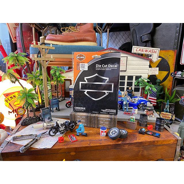 ハーレーダビッドソン　オフィシャルステッカー　ダイカットデカール　（バー＆シールド/クローム）　■　アメリカン雑貨　アメリカ雑貨 | Harley Davidson | 03