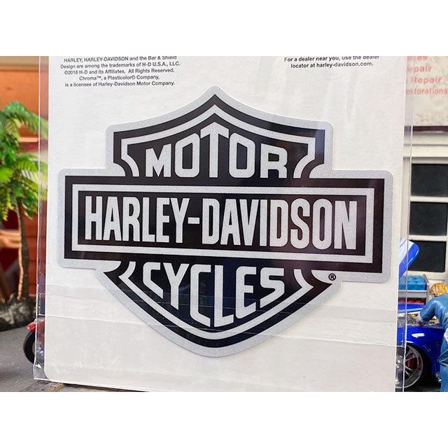 ハーレーダビッドソン　オフィシャルステッカー　リフレクターデカール　（バー＆シールド/反射シール）　■　アメリカン雑貨 | Harley Davidson | 01