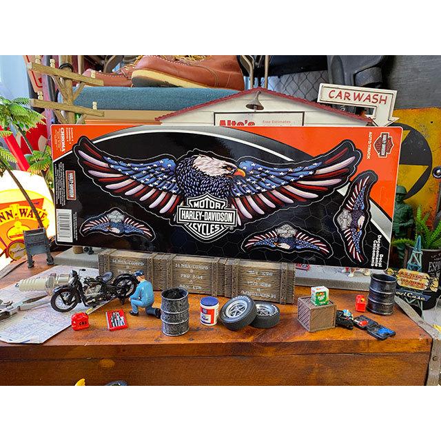 ハーレーダビッドソン　オフィシャルステッカー　ビッグサイズ　デカール　（ハーレーイーグル）　■　アメリカン雑貨　アメリカ雑貨 | Harley Davidson | 01