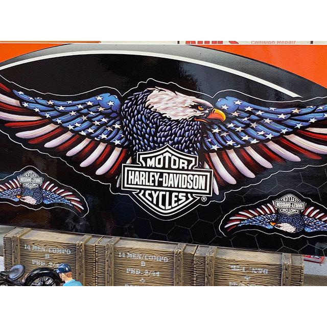 ハーレーダビッドソン　オフィシャルステッカー　ビッグサイズ　デカール　（ハーレーイーグル）　■　アメリカン雑貨　アメリカ雑貨 | Harley Davidson | 02