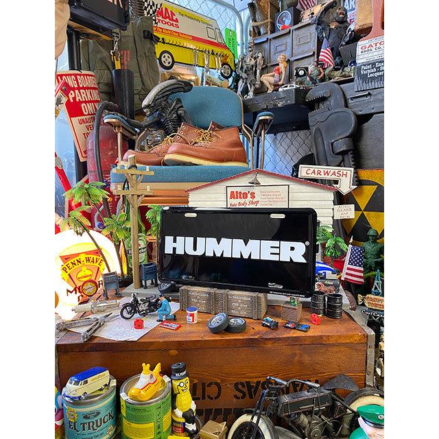 ハマー　ライセンスプレート　（ホワイトロゴ）　■　アメリカン雑貨　アメリカ雑貨 |  | 01