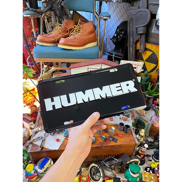 ハマー　ライセンスプレート　（ホワイトロゴ）　■　アメリカン雑貨　アメリカ雑貨 |  | 02