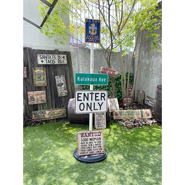 U.S.ネイビーセーラー専用駐車場　ミニブリキ看板 ■ アメリカン雑貨 アメリカ雑貨 |  | 02