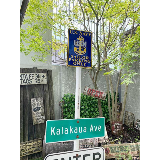 U.S.ネイビーセーラー専用駐車場　ミニブリキ看板 ■ アメリカン雑貨 アメリカ雑貨 |  | 03