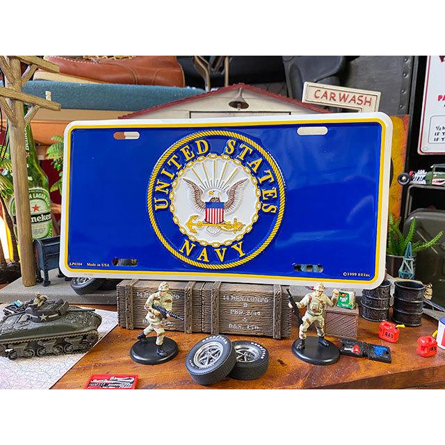 U.S.ネイビー　ミリタリーライセンスプレート　（エンブレム）　■　アメリカン雑貨　アメリカ雑貨 | 