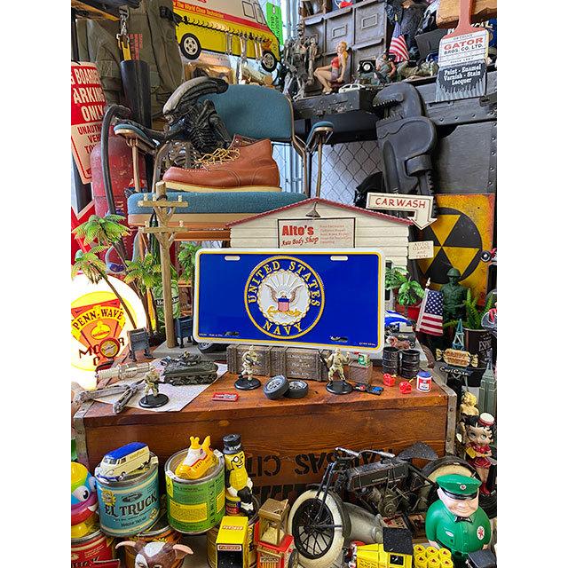 U.S.ネイビー　ミリタリーライセンスプレート　（エンブレム）　■　アメリカン雑貨　アメリカ雑貨 |  | 01