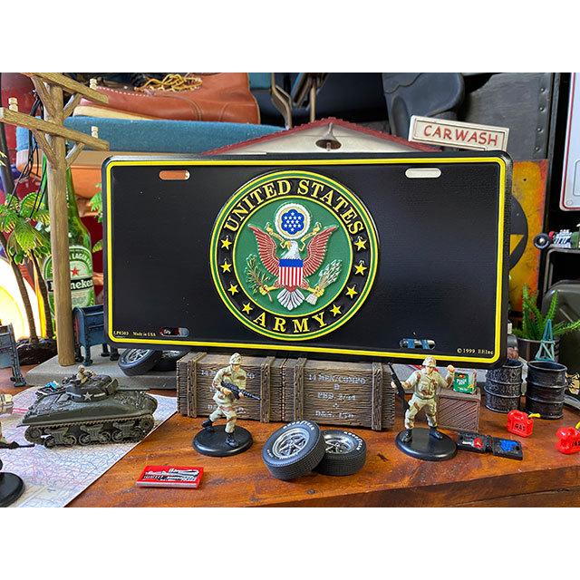 U.S.アーミー　ミリタリーライセンスプレート　（エンブレム）　■　アメリカン雑貨　アメリカ雑貨 | 