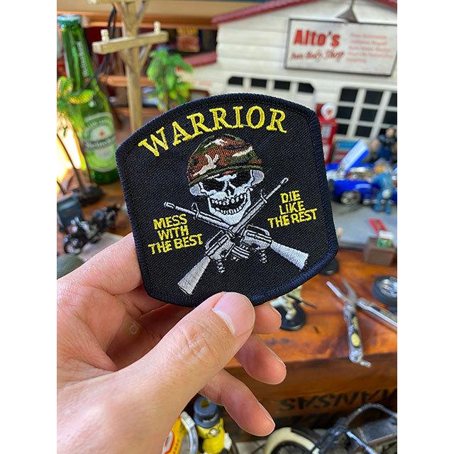 U.S.アーミー　ミリタリーワッペン　（WARRIOR/ブラック）　■ アメリカン雑貨 アメリカ雑貨 |  | 02