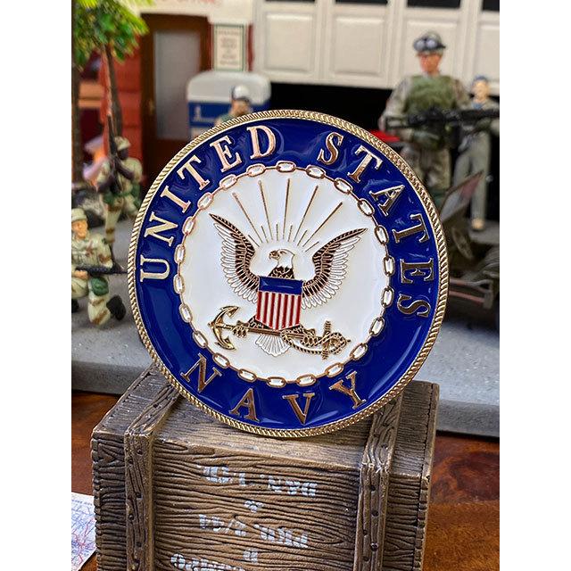 ミリタリーカーグリルバッジ　（U.S.ネイビー）　■　アメリカン雑貨　アメリカ雑貨 爆買 | 