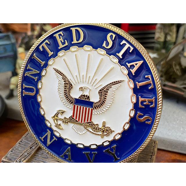 ミリタリーカーグリルバッジ　（U.S.ネイビー）　■　アメリカン雑貨　アメリカ雑貨 爆買 |  | 01