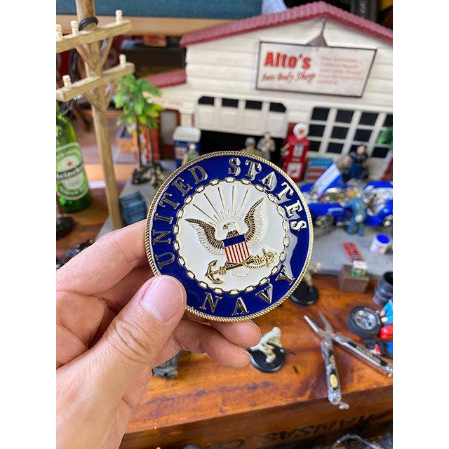 ミリタリーカーグリルバッジ　（U.S.ネイビー）　■　アメリカン雑貨　アメリカ雑貨 爆買 |  | 05