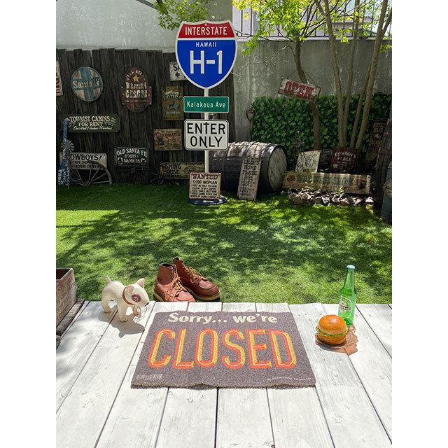 リバーシブル　サインマット　（オープン＆クローズ）　■　アメリカン雑貨　アメリカ雑貨 |  | 07