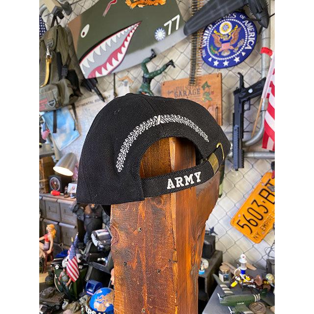 ミリタリーキャップ　（U.S.アーミー/ARMY/ブラック）　■　アメリカン雑貨　アメリカ雑貨 |  | 03