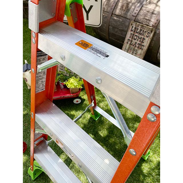 ルイビルラダー ファイバークロスステップ 4フィート 120cm オレンジ×イエローグリーン 耐荷重135kg ■ アメリカン雑貨 |  | 04