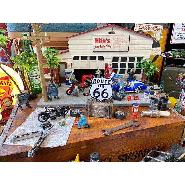 ルート66　ワッペン　（ロードサイン/ROUTE US 66）　■　アメリカン雑貨　アメリカ雑貨 爆買 |  | 01