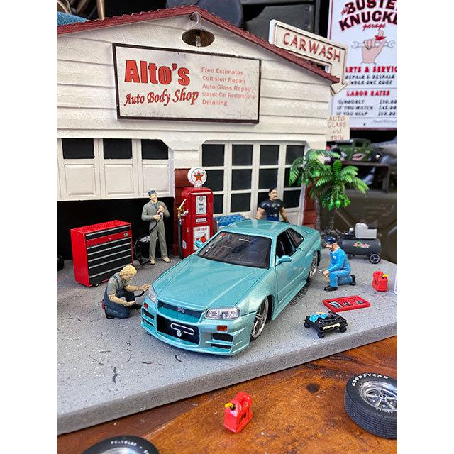 映画　ワイルドスピード　ダイキャストミニカー　1/24　（ブライアン/ニッサン　スカイラインGT-R　R34/アイスグリーンメタリック） |  | 10