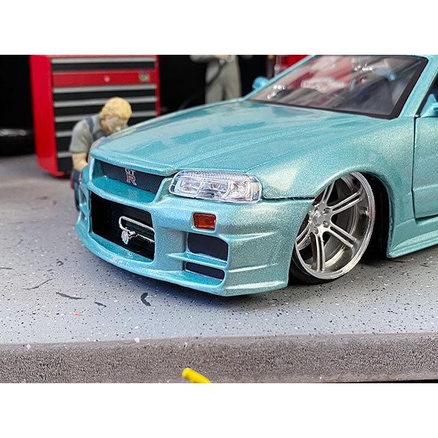 映画　ワイルドスピード　ダイキャストミニカー　1/24　（ブライアン/ニッサン　スカイラインGT-R　R34/アイスグリーンメタリック） |  | 03