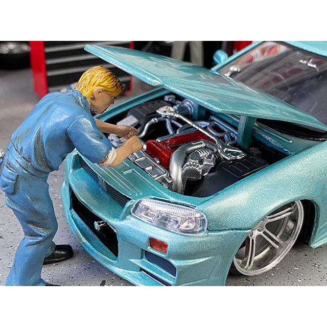 映画　ワイルドスピード　ダイキャストミニカー　1/24　（ブライアン/ニッサン　スカイラインGT-R　R34/アイスグリーンメタリック） |  | 04