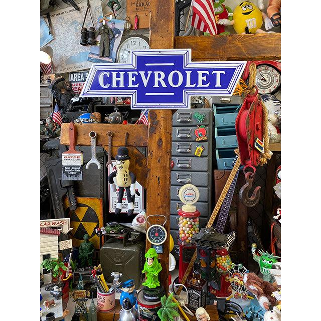 シボレー　ボウタイエンブレム　ダイカットブリキ看板 ■ アメリカン雑貨 アメリカ雑貨 |  | 01