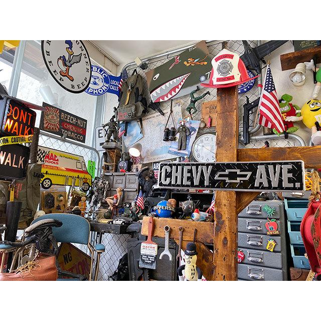 シェビーアベニュー　ストリートサイン　（黒鉄板柄）　■　アメリカン雑貨　アメリカ雑貨 |  | 02