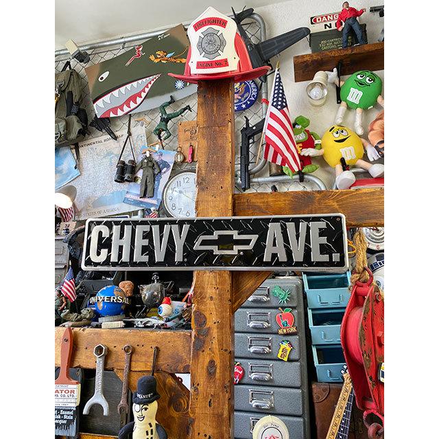 シェビーアベニュー　ストリートサイン　（黒鉄板柄）　■　アメリカン雑貨　アメリカ雑貨 |  | 04