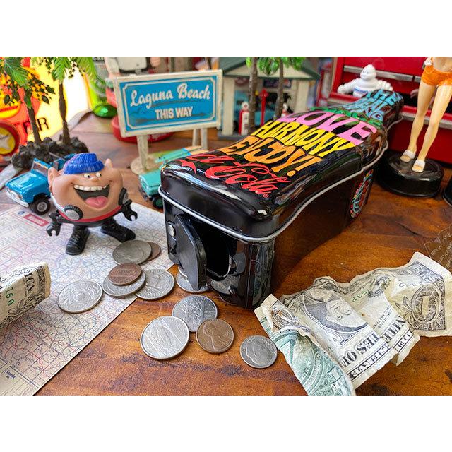 コカ・コーラ　コンツアーボトル・ブリキ缶バンク　（ラブ＆ピース）　■　アメリカン雑貨　アメリカ雑貨　貯金箱 | Coca Cola | 05