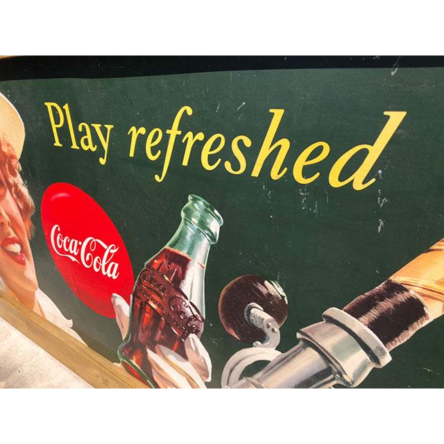 Coca Cola（コカコーラ） 特大サイズ・ヴィンテージポスター （ウッド