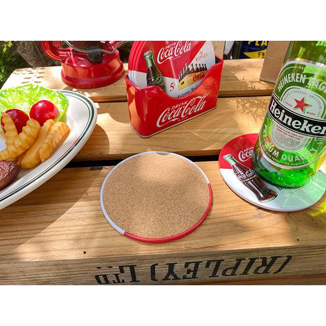 コカ・コーラ　ティンコースター6枚セット　（イエローシェル）　■ アメリカン雑貨 アメリカ雑貨 | Coca Cola | 05
