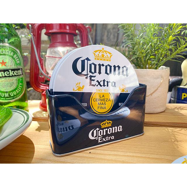 コロナビール　ティンコースター　6枚セット　（ボトルラベル）　■ アメリカン雑貨 アメリカ雑貨 |  | 02