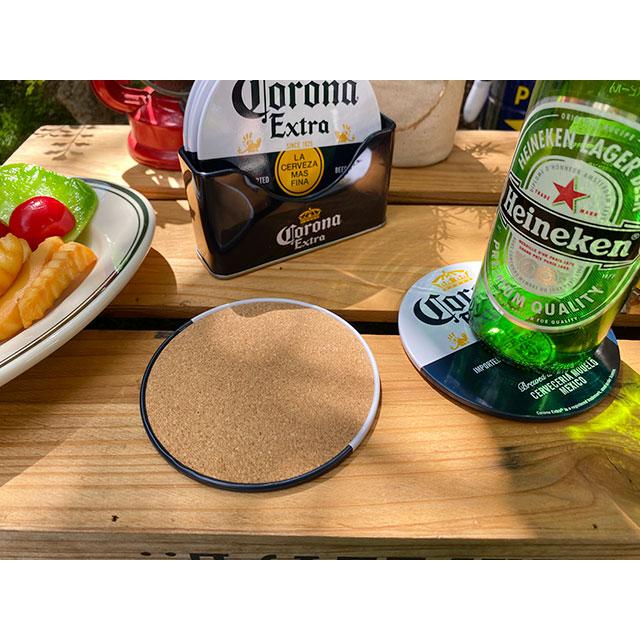 コロナビール　ティンコースター　6枚セット　（ボトルラベル）　■ アメリカン雑貨 アメリカ雑貨 |  | 05
