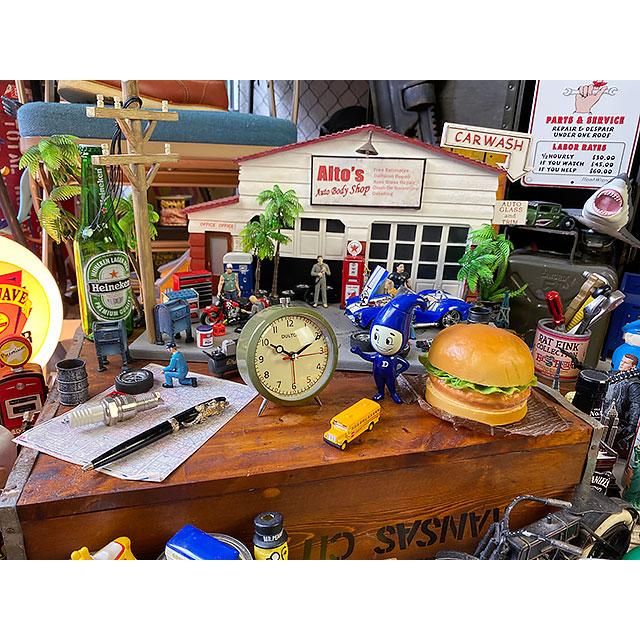 ダルトン　クォーツアラームクロック　（オリーブ）　■　アメリカン雑貨　アメリカ雑貨　目覚まし時計 | DULTON | 05