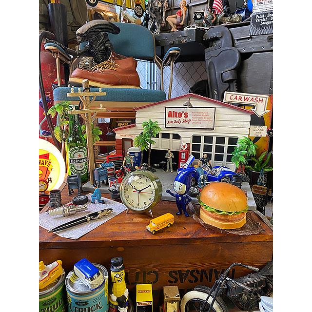 ダルトン　クォーツアラームクロック　（オリーブ）　■　アメリカン雑貨　アメリカ雑貨　目覚まし時計 | DULTON | 06