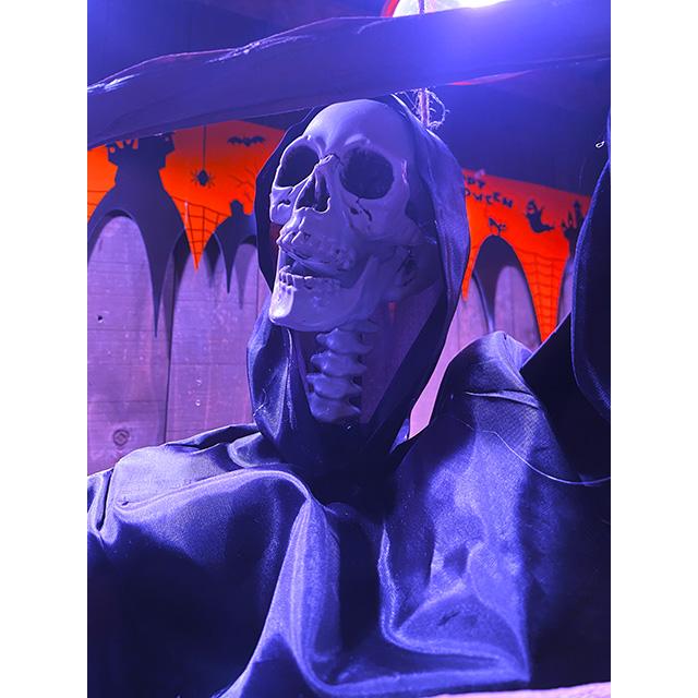 ハシゴを登るガイコツ　ハンギングディスプレイ ■ パーティー 飾り アメリカ雑貨 |  | 09