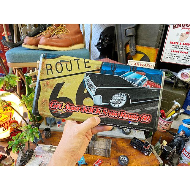 ルート66　ライセンスプレート　（リンカーン　コンチネンタル）　■ アメリカン雑貨 アメリカ雑貨 |  | 02