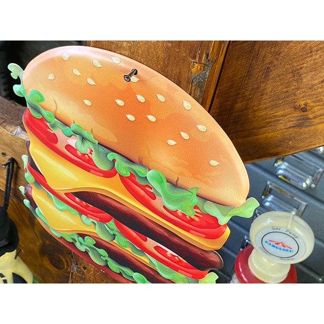ハンバーガー　エンボスティンサイン　（ダブルデッカー）　■　アメリカン雑貨　アメリカ雑貨 |  | 01