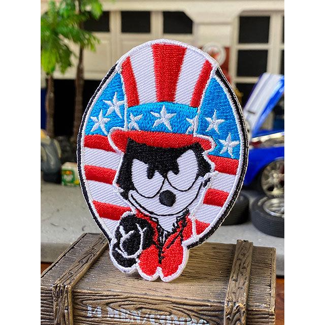 フィリックス　カスタムアートワッペン　（U.S.A.ハット）　■　アメリカン雑貨　アメリカ雑貨 | 